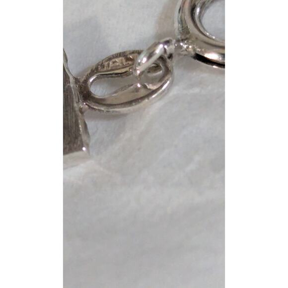 Vintage Italian Sterling Silver Braided Box Chain Necklace 30" Triple Strand 925 - Picture 12 of 12